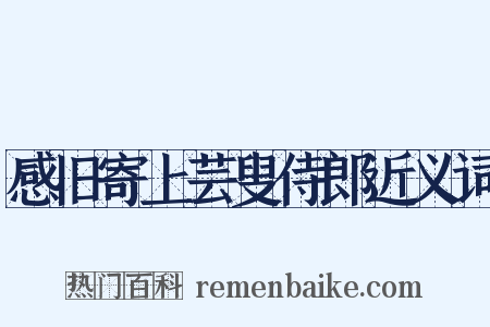 感旧寄上芸叟侍郎近义词是什么意思的图片